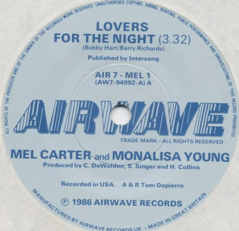 Lovers for the Night album or single artwork